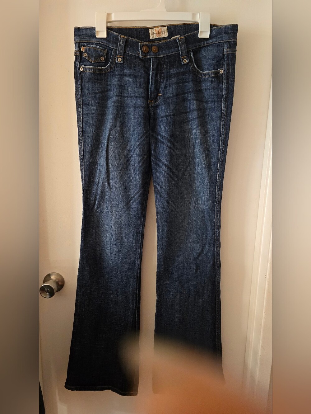 Frankie B Dark Indigo Flare Jeans
